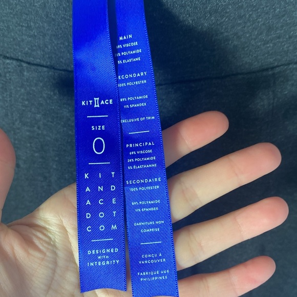 Kit and Ace Mulberry pant in dark grey, size 0 - Picture 3 of 5